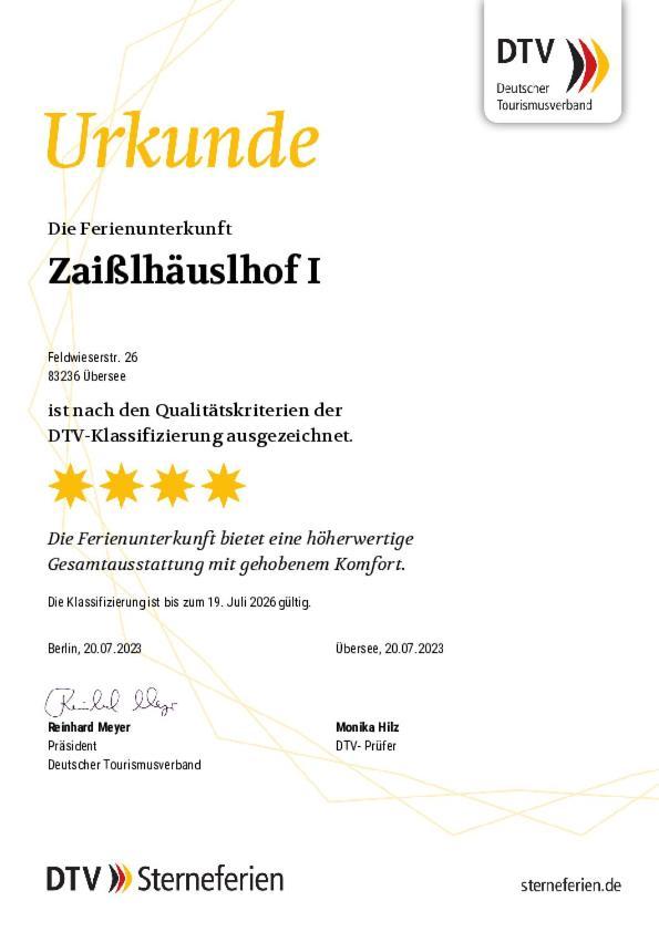 Zaisslhaeusl Hof Ferienwohnungen Übersee Værelse billede